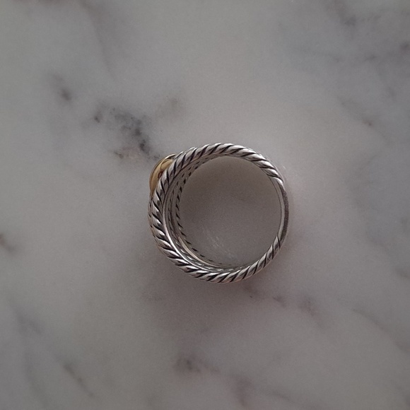 Authentic David Yurman Double X Crossover ring - Picture 2 of 16